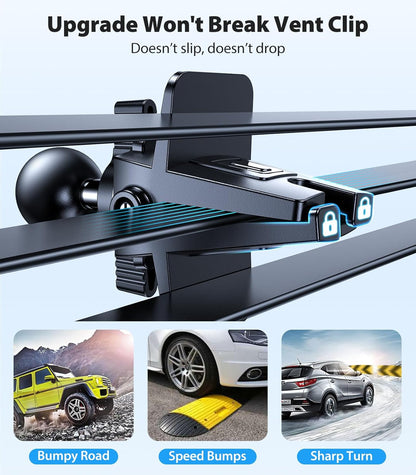 VICSEED for MagSafe Car Mount [Upgraded Strongest Magnet Power] Magnetic Phone Holder for Car Vent 360 Adjustable Magnetic Car Phone Holder Mount for iPhone 16 Pro Max 15 14 13 12 Plus Mini