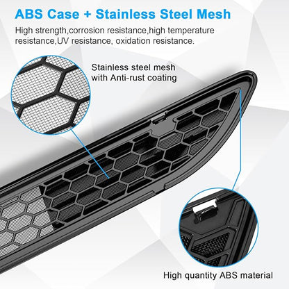 Grille Mesh Inserts for New Tesla Model 3 Highland Front Air Inlet Vent Grille Cover Replacement for Tesla Model 3 2024 2025 Accessories (Not fit with Front Camera Version)