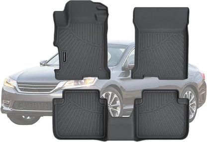 TPE Floor Mats for 2013-2017 Honda Accord All Weather Car Floor Liners Fit 2013-2017 Honda Accord Accessories Black