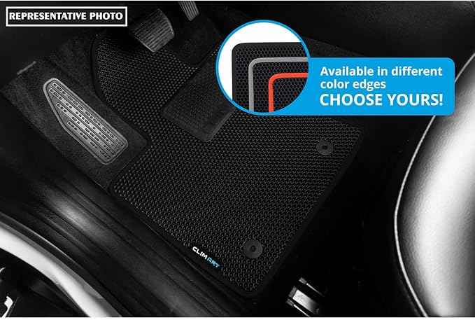 CLIM ART All-Weather Car Floor Mats Compatible with Chevrolet (Chevy) Blazer 2019-2026, Custom-Fit Heavy-Duty Floor Liners for Cars & SUVs, Car Accessories for Men & Women, Black - FL011419131