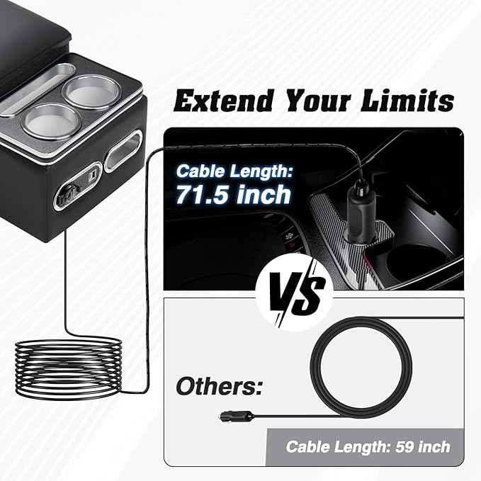 Upgraded Bench Seat Center Console with Extra Large Cup Holder & Phone Holder, Universal Center Console with USB Charging, Central Console for Bench Seat of Truck & Van & Car