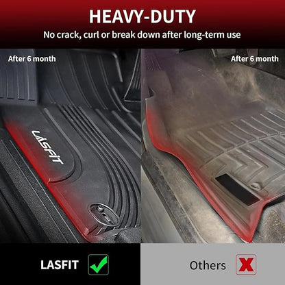 LASFIT All Weather Floor Mats for Subaru Crosstrek & Impreza 2026 2025 2024 (Non Crosstrek Hybrid), Custom Fit All Season TPE Guard Durable Floor Liners for Subaru Crosstrek & Impreza Car Accessories