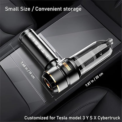 Car Vacuum Cleaner for Tesla Model 3 Y X S, Cleaning Kit with Storage Bag, 15000PA Powerful Cordless Portable Car Vacuum, Multipurpose Tesla Model 3 Y S X Accessories 2025-2018