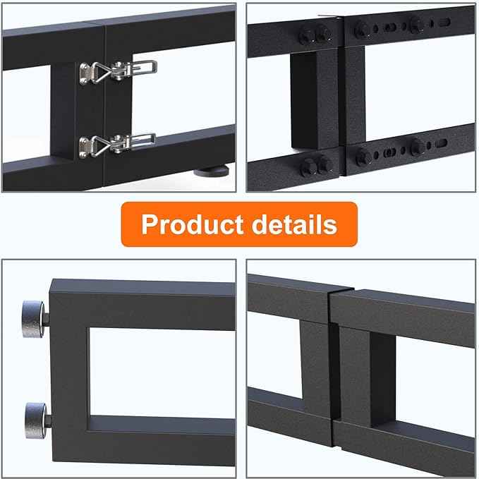 Truck Bed Cargo Divider for Full Size Truck, Compatible with Silverado,F150,F250,Sierra 1500,Titan,Foldable,No Drilling