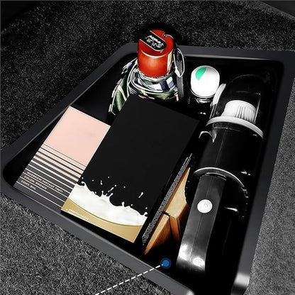 GGCLIMAX Car Organizers And Storage Trunk Side Storage Box Compatible with Tesla Model 3 ABS Rear Organizer 1 Pair Black Car Trunk Accessories Road Trip Essentials(Only Cover plate)