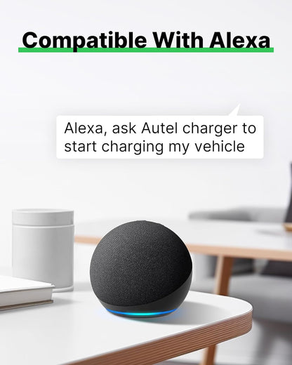 Autel Home Level 2 EV Charger up to 40Amp, 240V, Indoor/Outdoor Fast Electric Vehicle Charging Station with Flexible 25-Foot Cable, NEMA 14-50 Plug, Dark Gray