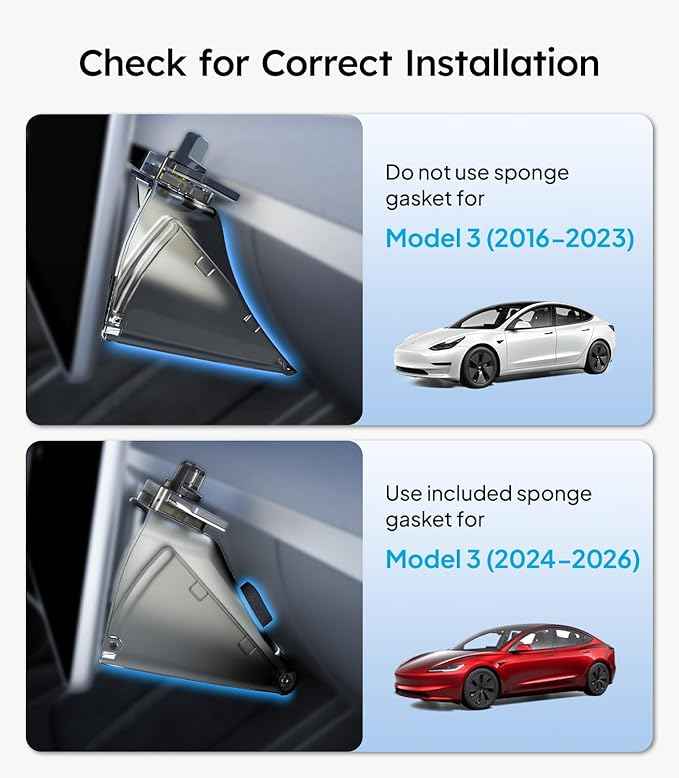 Wigoo Under Screen Organizer for Model 3 2016~2026, Including Model 3 Highland 2024~2026 (Standard, Premium & Performance), Concealed Center Console Organizer Tray, Quick & Stable Installation
