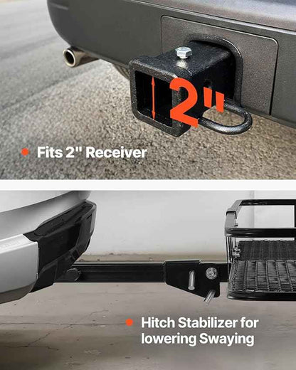 VEVOR 60"x20"x6", Hitch Cargo Carrier, 500 lbs Capacity Hitch Cargo Carrier with Cargo Net & Waterproof Cargo Bag, Folding Hitch Mount Cargo Carrier with Hitch Lock for 2" Receiver, Fit for SUVs