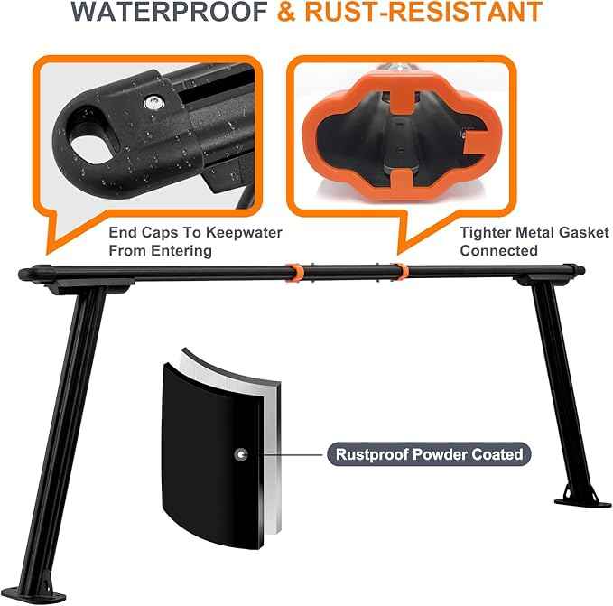 Truck Ladder Rack, Universal Aluminum Truck Bed Rack for Pickup,Adjustable Length 70-79 in,Height 28In,Real 800LB Capacity Truck Bed Rack Set for Kayak, Surfboard, Lumber, Ladder