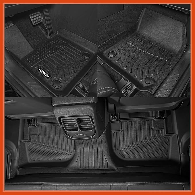 Custom Fit Floor Mats for 2024 2025 2026 Honda Prologue/Chevrolet Blazer EV, All Weather TPE Floor Liners with Trunk Mat & Backrest Protectors, Odorless Full Set Interior Accessories