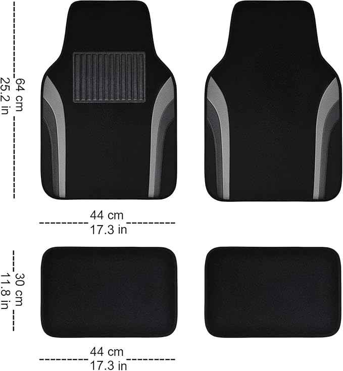 Car Floor Mats for Tesla Model Y 2025 2026, All Weather Car Mats Full Set with Odorless Injection Molded Leather, Non-Slip Interior Accessories, Black