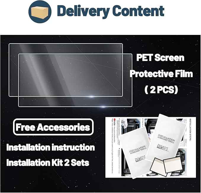 Ruiya Screen Protector for 2025 Lincoln Aviator 13.2" Touchscreen,for Lincoln 2025 Aviator Accessories 2PCS Anti-glare Nano Films Compatible with 2025 Lincoln Aviator Premiere/Reserve/Black Label