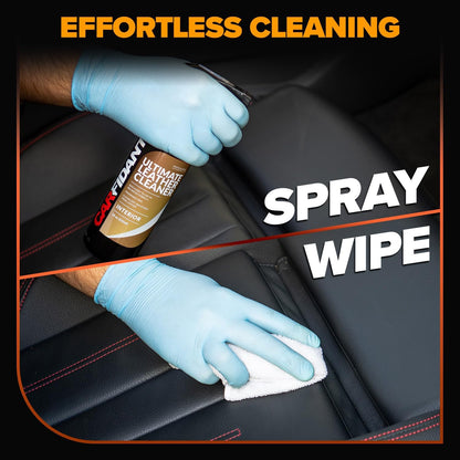 Carfidant Ultimate Leather Cleaner & Stain Remover for Cars - Cleans and Restores Seats, Coach, Purses, Handbags, Furniture, Shoe, Boot, Sofa and Interior