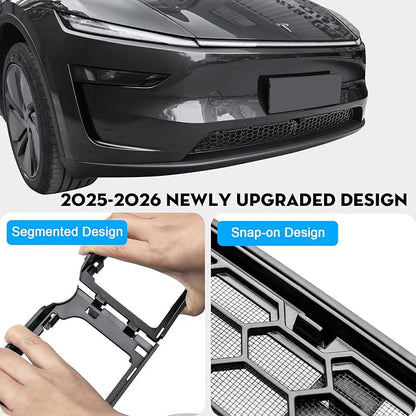 Grille Mesh Inserts for 2026 Tesla New Model Y Premium Front Air Inlet Vent Grille Cover Replacement for Tesla Model Y Juniper Accessories (Not fit 2026 Standard & Performance)
