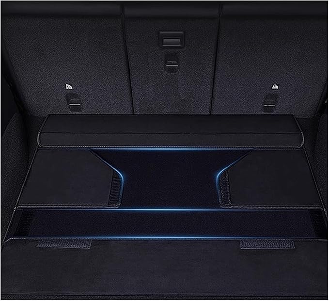 Folding Car Storage Box Large Capacity Compatible For TESLA Trunk Organizer Leather Cars Stowing Tidying Interior(Compatible For Model Y)