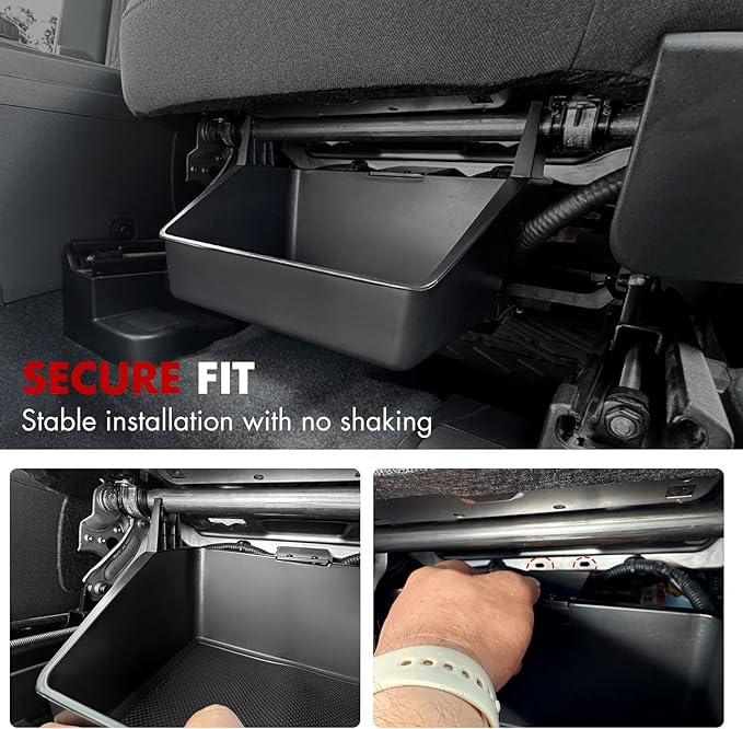 Mabett Under-Seat Storage Box for Ford Maverick Power Seat 2022-2025, Front Row Electric Seat Underseat Organizer Accessories