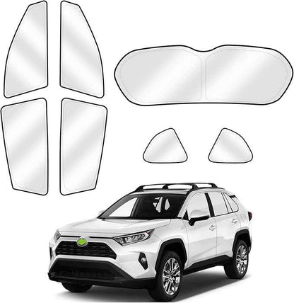 Sunshades for 2013-2018 Toyota RAV4 Accessories Sun Shade Side Rear Window Shade Cover Sun Visor Shield Privacy Protection for Camping Keep Vehicle Cool Black 7PCS