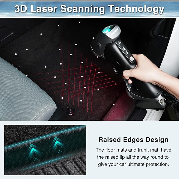 Mixsuper Liner Floor Mats for Honda HR-V 2023-2026 (Include Hybrid) & Acura ADX 2025, Cargo Mat Backrest Mats for HRV, All Weather Trunk Mat and 2 Row Floor Liners Set Black