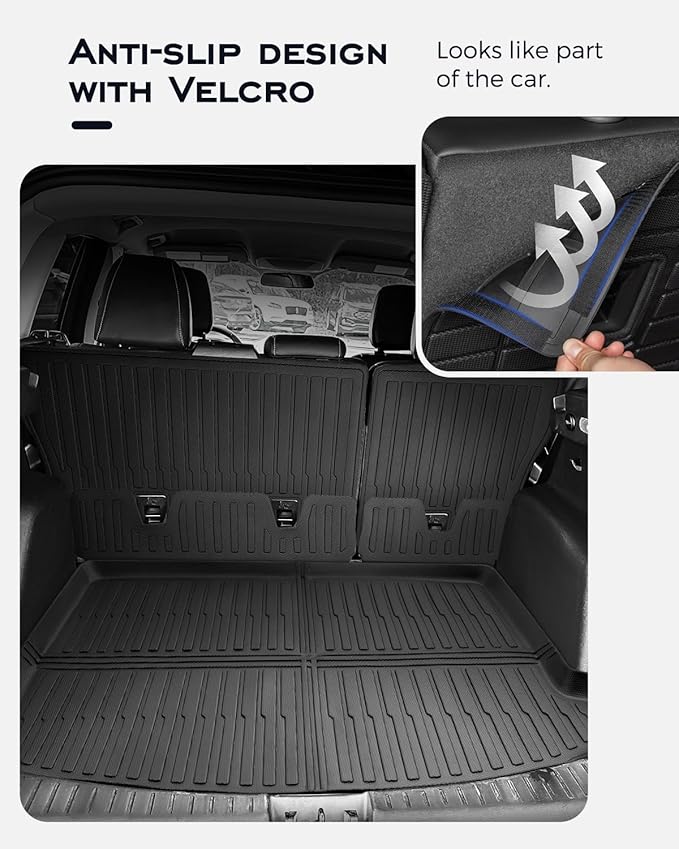 Custom Fit Floor Mats & Cargo Liner & Rear Seat Back Protectors for Ford Escape 2013-2019, All-Weather Rubber Mats, Full Interior Protection for SUV, Durable & Easy to Clean