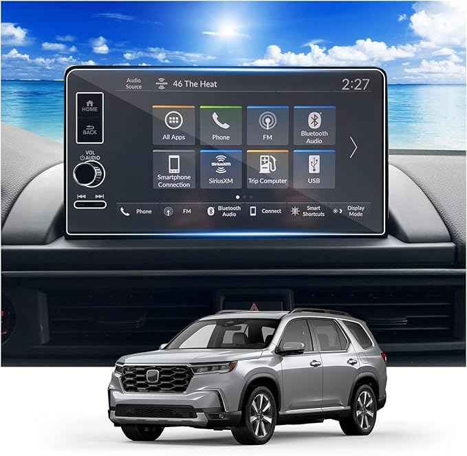 2025 Pilot Screen Protector for Honda Pilot 2025 Accessories 9HD Anti-glare Scratch Tempered Glass Compatible with 2023 2024 2025 Honda Pilot TrailSport/LX/Sport/EX-L/Touring/Elite - 9" Touchscreen