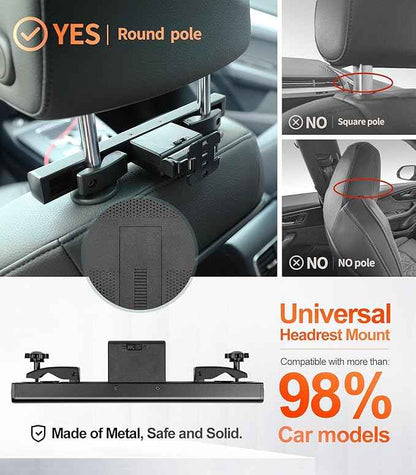 15.6 inch 4K Android Portable Car TV Headrest Monitor Tablet for Cars Back seat, Support Phone Wireless mirroring Touch Screen,with WiFi/Bluetooth/HDMI/USB/FM/Multimedia Video Player