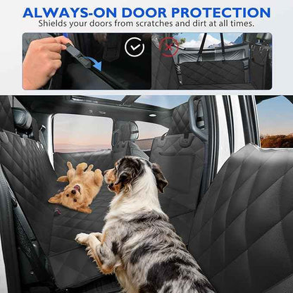 Truck Back Seat Extender for Dogs for F150, RAM 1500, Headrest Protection Hard Bottom Truck Car Seat Cover for Dogs Backseat Waterproof Dog Hammock for Full Size Crew Cab Trucks