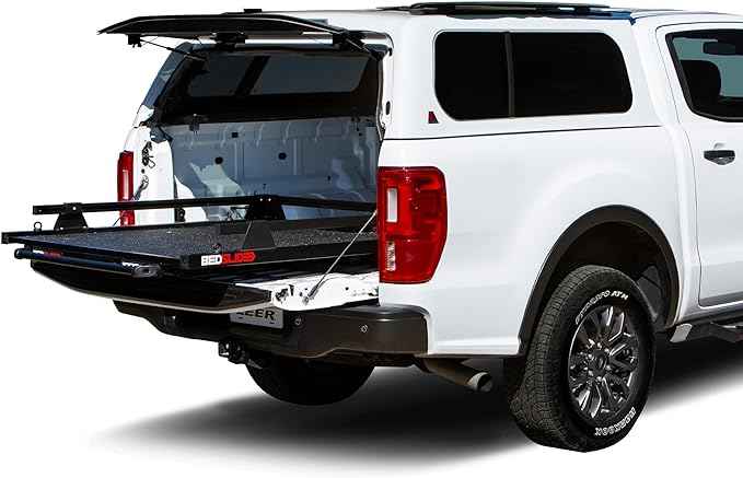 Bedslide 1000 Classic Sliding Truck Bed Organizer, 53 x 37-Inch, Capacity 1000 lbs, Truck Bed Storage Drawer, Black