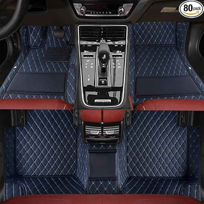 TREGOO All-Weather Anti Slip Floor mat is Suitable mats for floo of All for Tesla Models from 2012 to 2025 (Royal, Black)