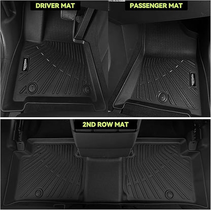 Tongama-Floor Mats for 2020-2025 Subaru Outback, All Weather TPE Floor Liners and Trunk Mat and Backrest Mats Protectors for Subaru Outback Interior Waterproof Accessories