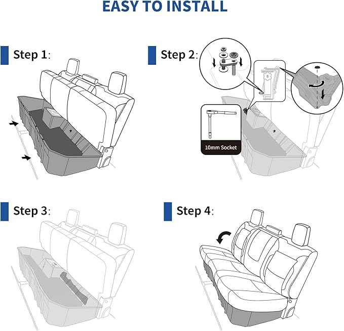 oEdRo Upgraded Under Seat Storage Box Fit with 2019-2026 Chevy Silverado/GMC Sierra 1500, 2020-2026 Silverado/Sierra 2500HD 3500HD Double Cab & Crew Cab, 2-in-1 Underseat Storage Black Tool Box