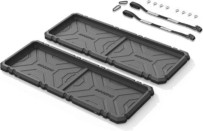 Slide-Out Truck Bed Organizer Tray, Heavy Duty Cargo Storage System with Easy Tailgate Access, Fits Full-Size Super Duty Bed Organizer 6'7”Beds, Durable HDPE Material, No Drilling