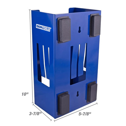 OEMTOOLS 23124 Blue Magnetic Glove Dispenser, Disposable Gloves Box Holder, Magnetic Glove Box Holder for Wall Mount