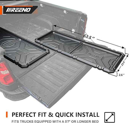 Slide-Out Truck Bed Organizer Tray, Heavy Duty Cargo Storage System with Easy Tailgate Access, Fits 5'7" & Longer Beds, Durable HDPE Material, No Drilling