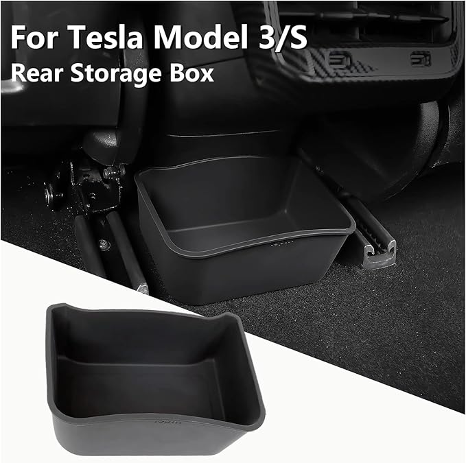 Compatible for Tesla Model Y/3/S Rear Center Console Storage Box Backseat Organizer Container Car Accessories (Color : Model 3 Model S)