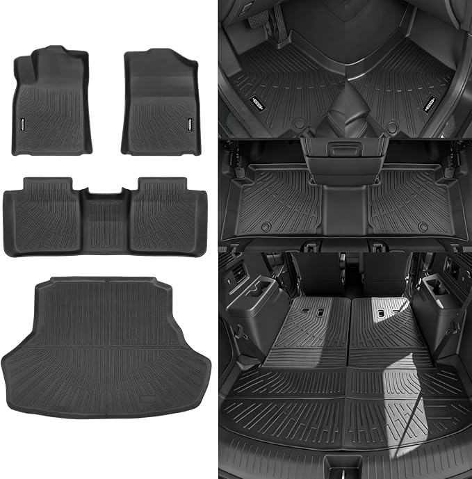 Custom Fit Floor Mats for Lexus ES ES300 ES330 ES350 ES300h 2013-2018, All Weather TPE Floor Liners with Trunk Mat, Odorless Full Set Interior Accessories