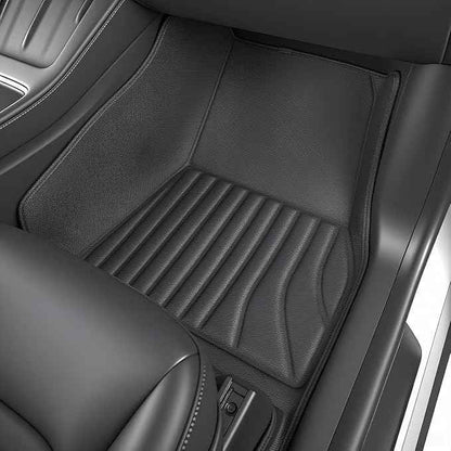 SUPER LINER Floor Mats Compatible with 2020-2024 Tesla Model Y 5 Seat ,Cargo Mat | Trunk Mats Accessories, CabinProtect™ Pro Kit Full-Cabin Protection System