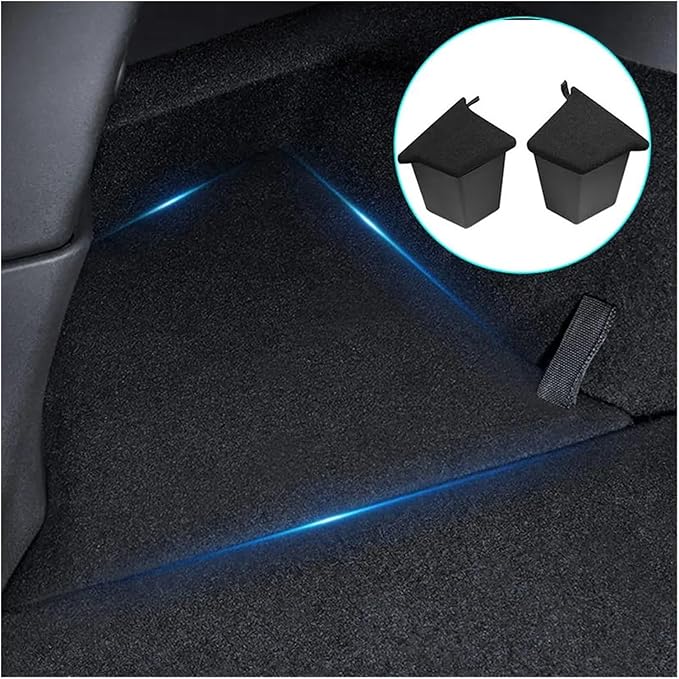 Compatible For Tesla Model Y Rear Trunk Organizer Side Storage Box, Car Accessories(Compatible For Model 3 1PC)