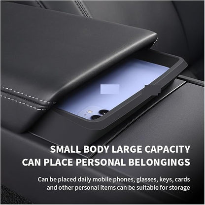 Compatible For Tesla Model 3 2024 Armrest Convenient Storage Box Glasses Box For Model3 Silicone Pocket Auto Parts