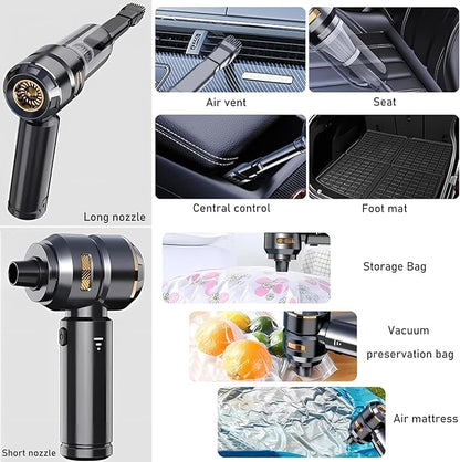 Car Vacuum Cleaner for Tesla Model 3 Y X S, Cleaning Kit with Storage Bag, 15000PA Powerful Cordless Portable Car Vacuum, Multipurpose Tesla Model 3 Y S X Accessories 2025-2018