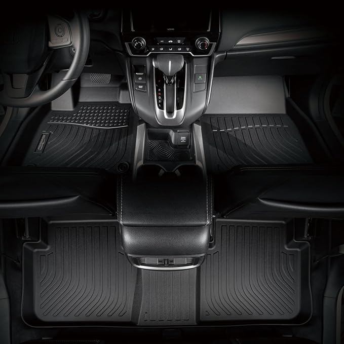 Binmotor-Floor Mats & Cargo Liner for Lincoln MKZ 2017-2020,for Ford Fusion (2017-2020, Not for Hybrid), All Weather Car Floor Mat Rubber Liners Cargo Mat for Lincoln MKZ Accessories-Black