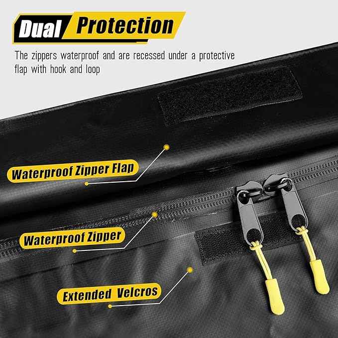 ARKSEN Waterproof Hitch Cargo Carrier Bag for 20" x 60" Baskets, 15 Cubic Feet Large Capacity Luggage Storage (58" L x 19" W x 24" H) for Car Truck SUV RV or Trailer