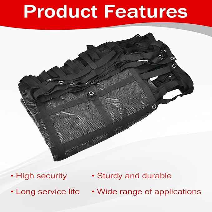 Heavy Duty 126" x 174" Truck Bed Cargo Net with Adjustable Cam Buckles & S-Hooks & Cross Strap,10.5' x 14.5' Cargo Net with 1500LBS Capacity for Pickup Truck Bed Trailer SUV Jeeps