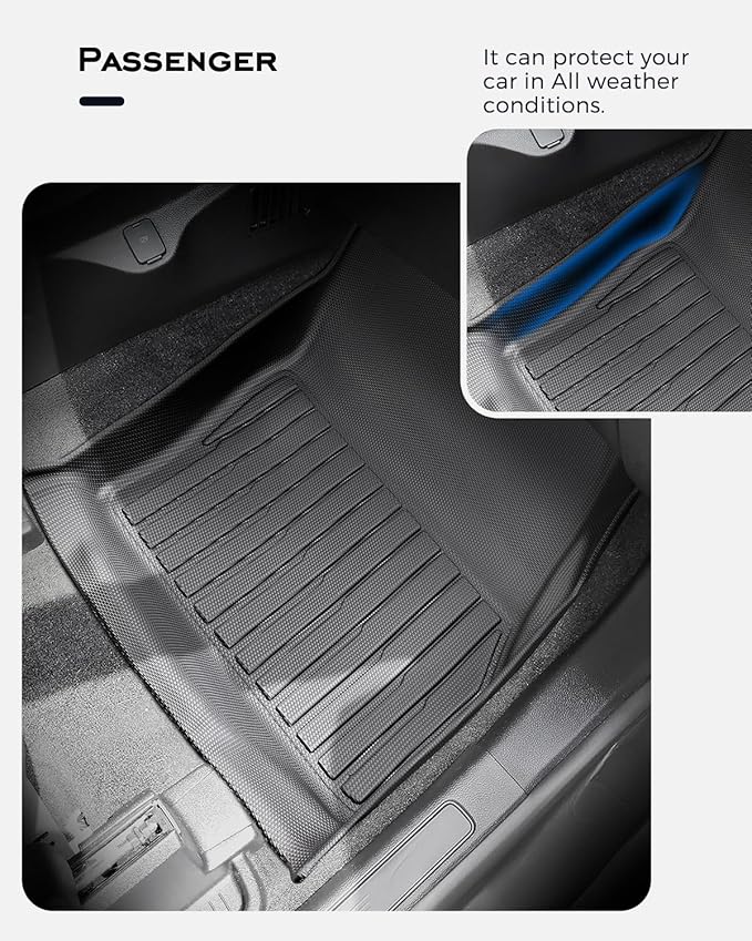 Custom Fit Floor Mats & Cargo Liner & Rear Seat Back Protectors for Ford Escape 2013-2019, All-Weather Rubber Mats, Full Interior Protection for SUV, Durable & Easy to Clean