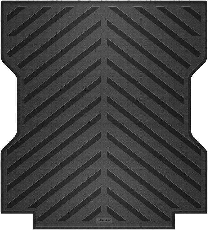 GEEDAR Heavy Duty Rubber Truck Bed Mat for 2024-2026 Toyota Tacoma 6ft Long Bed, Tacoma Accessories, compatiable with Toyota Tacoma Truck Bed Mat Liner, Black