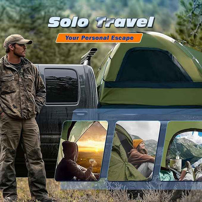 Truck Bed Tent, Waterproof PU3000mm Pickup Truck Tent for Camping Bed, 2-3 Person Sleeping Truck Tent, Portable for Car Camping