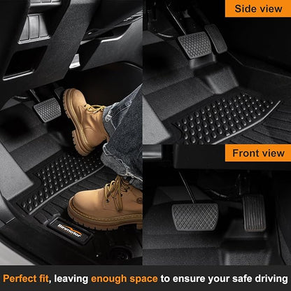 Binmotor-Floor Mats & Cargo Liner for Lincoln MKZ 2017-2020,for Ford Fusion (2017-2020, Not for Hybrid), All Weather Car Floor Mat Rubber Liners Cargo Mat for Lincoln MKZ Accessories-Black