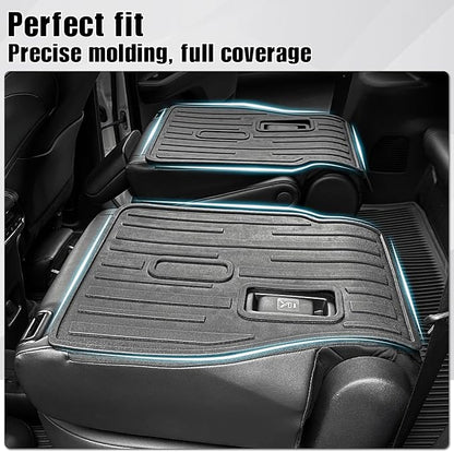 Kick Mats for 2024 2025 2026 Toyota Grand Highlander 7 Seats Captain Chair Car Mat Accessories, All Weather TPE Seatback Mat (Grand Highlander-2nd Row Kick Mats)