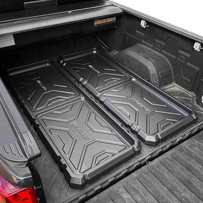 Slide-Out Truck Bed Organizer Tray, Heavy Duty Cargo Storage System with Easy Tailgate Access, Fits Full-Size Super Duty Bed Organizer 6'7”Beds, Durable HDPE Material, No Drilling