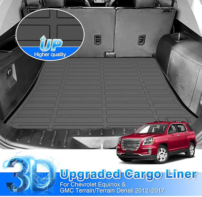 Cartist Floor Mats and Cargo Liner Fit for Chevy Equinox & GMC Terrain 2012 2013 2014 2015 2016 2017 All Weather Floor Mat Equinox Accessories Heavy Duty Carpet Protection