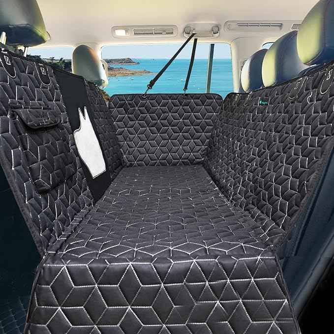 Dog Seat Covers for SUV Back Seat,100% Waterproof Dog Hammock for Car, 600D Heavy Durable Backseat Cover for Dogs in Car, Back Seat Cover for Midsize SUV Highlander/Pilot/Outback/Explorer/Cherokee